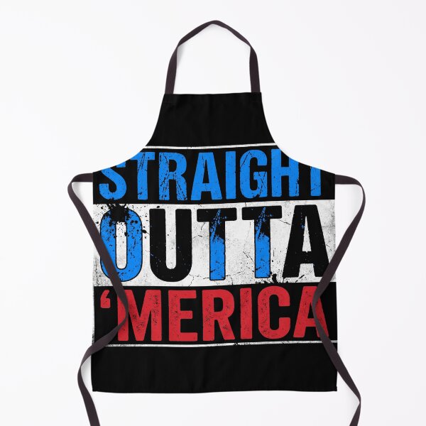 Item preview, Straight Outta Merica Funny Patriotic Slang Shirt designed and sold by TeNovaStudio ⭐⭐⭐⭐⭐.