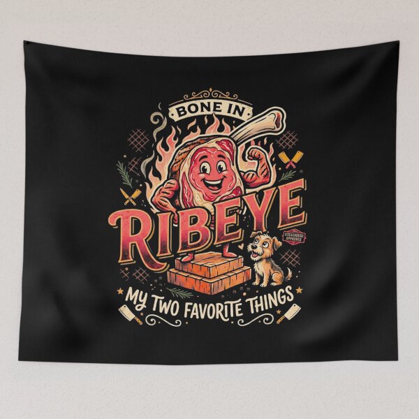 Item preview, Bone-In Ribeye & My Two Favorite Things – Funny Steak Humor Food Lover Design designed and sold by bilal sibgui.