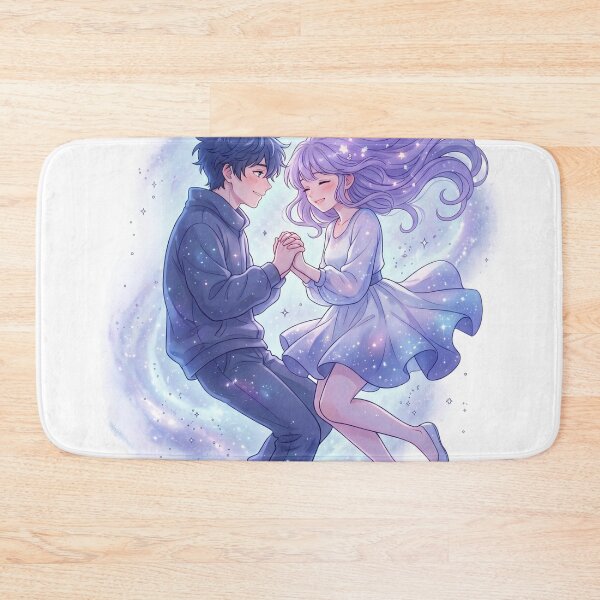Item preview, Galaxy Anime Couple – Dreamy Space Love Aesthetic designed and sold by krishna-artdesigns.