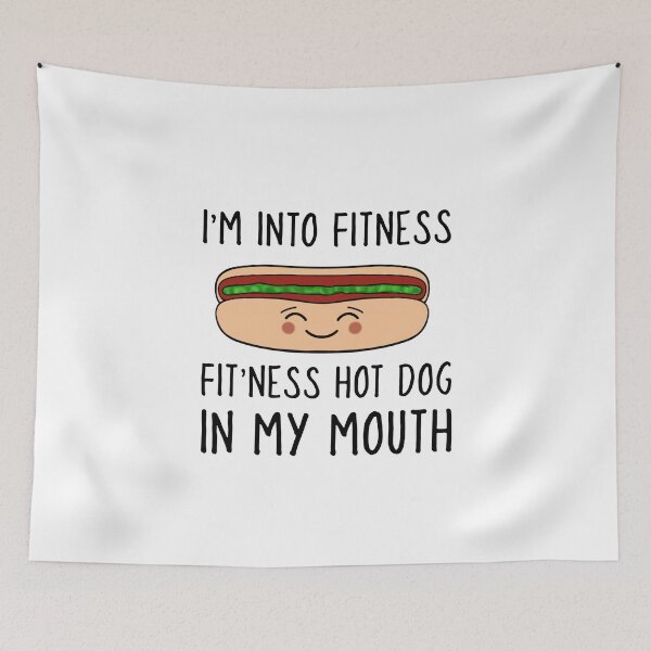 Item preview, Funny Workout Hot Dog Pun designed and sold by Sartoris Art.