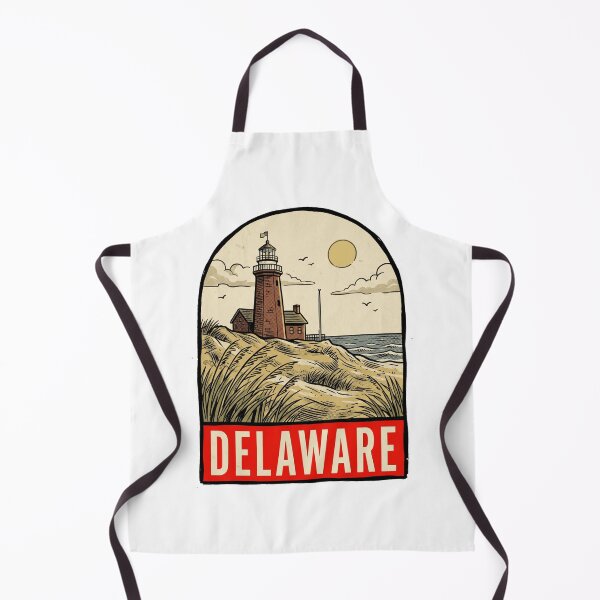Item preview, Retro Delaware Lighthouse Beach Vintage Travel Badge Design designed and sold by Paper Drip.