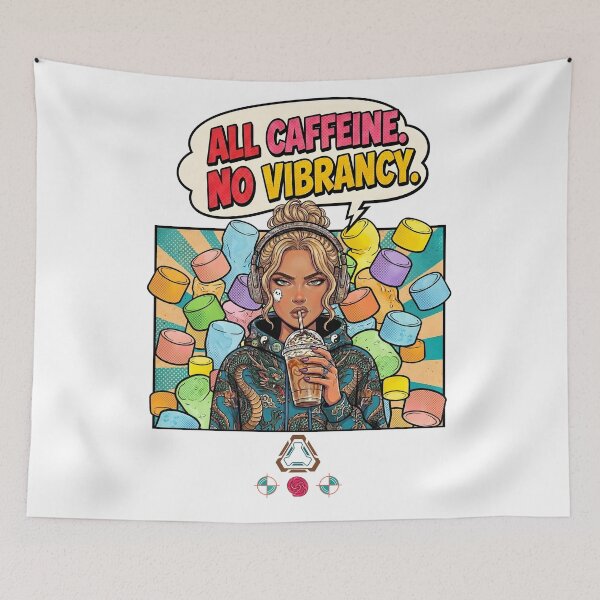 Item preview, Comic Pop Coffee Chaos designed and sold by m-yoga-store.