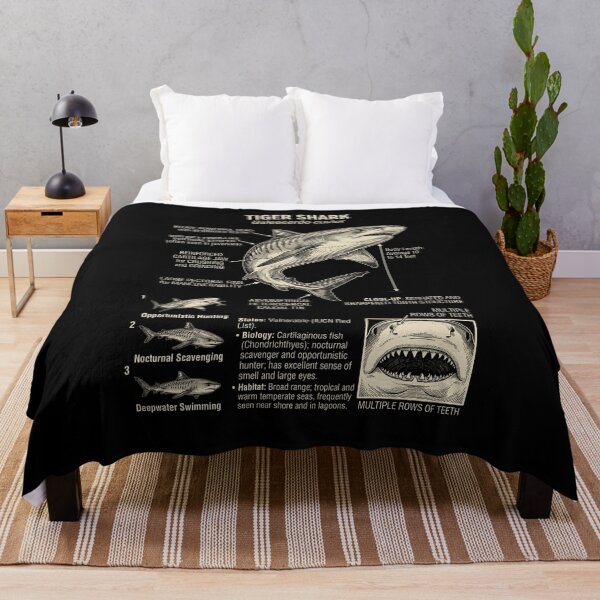 Item preview, Tiger Shark Scientific Anatomy Biology Animal Lover designed and sold by Kimberley King Art King Art.