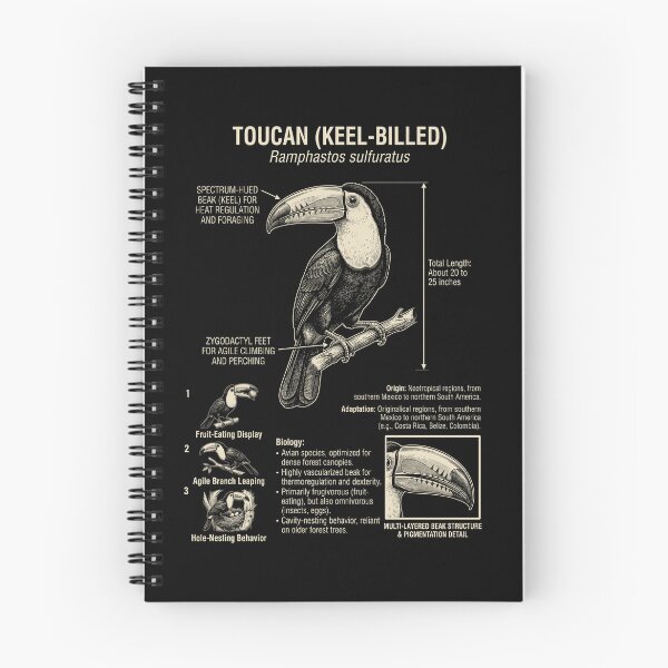 Item preview, Tropical Toucan Scientific Anatomy Ornithology Animal Lover designed and sold by Kimberley King Art  King Art.