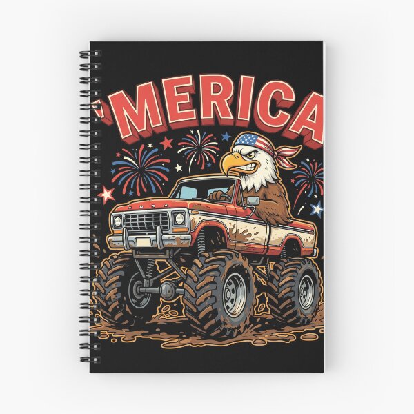 Item preview, Merica Funny Bald Eagle Monster Truck Shirt designed and sold by TeNovaStudio ⭐⭐⭐⭐⭐.