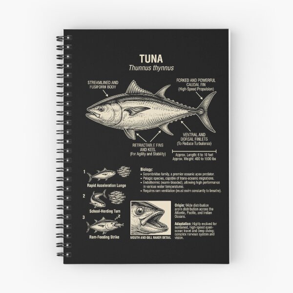 Item preview, Tuna Scientific Anatomy Biology Animal Lover designed and sold by Kimberley King Art  King Art.