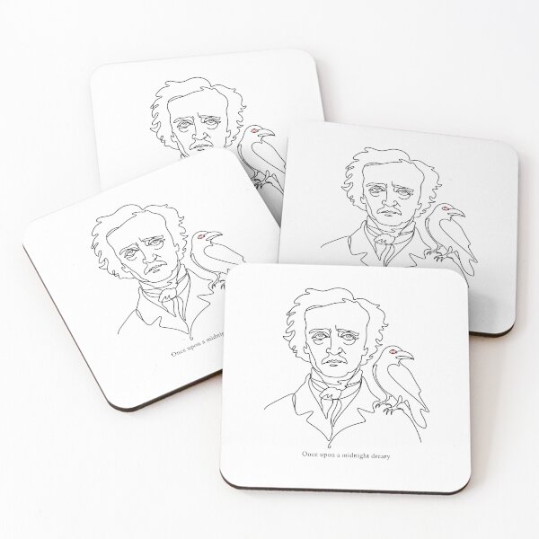 Item preview, Once Upon a Midnight Dreary Minimalist Line Art designed and sold by Fenay Designs.