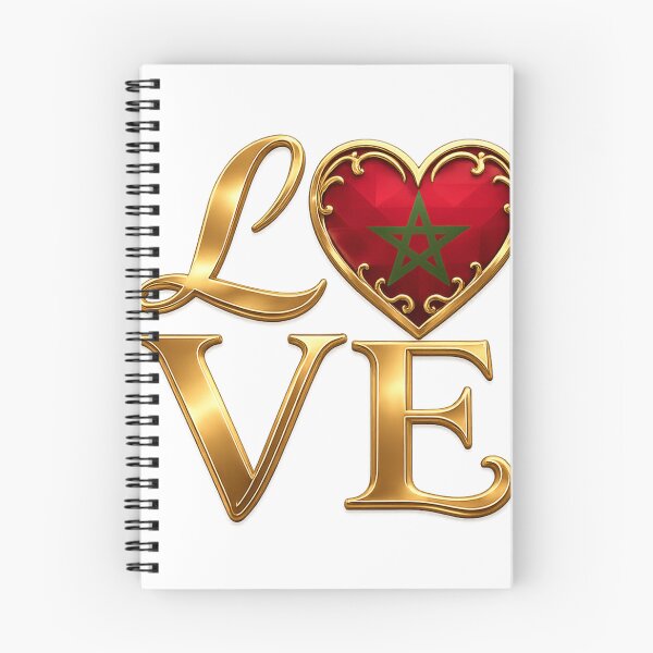 Item preview, Love for Morocco in Golden Letters designed and sold by KM Design.