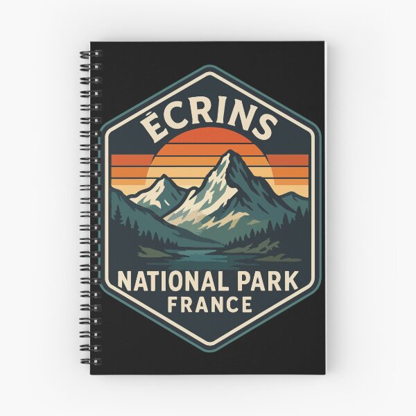Item preview, Ecrins National Park France Retro Vintage designed and sold by TomFrontierArt.