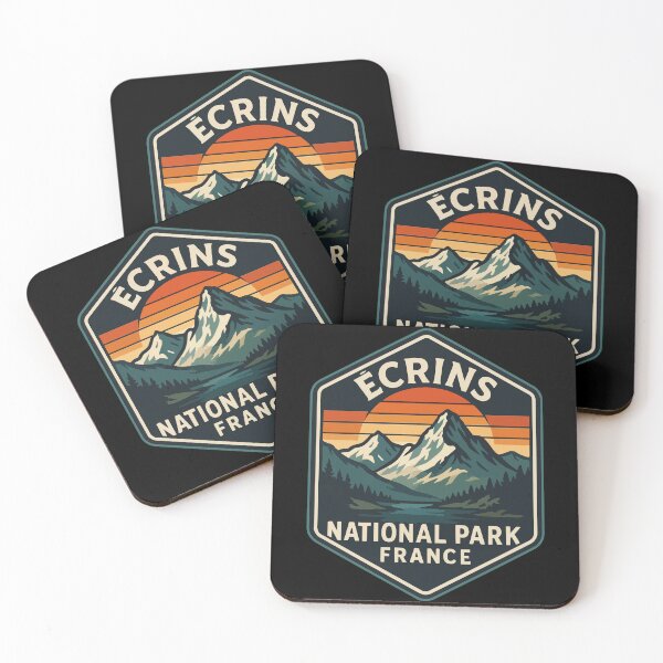 Item preview, Ecrins National Park France Retro Vintage designed and sold by TomFrontierArt.