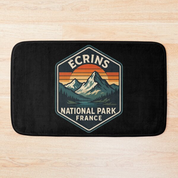 Item preview, Ecrins National Park France Retro Vintage designed and sold by TomFrontierArt.