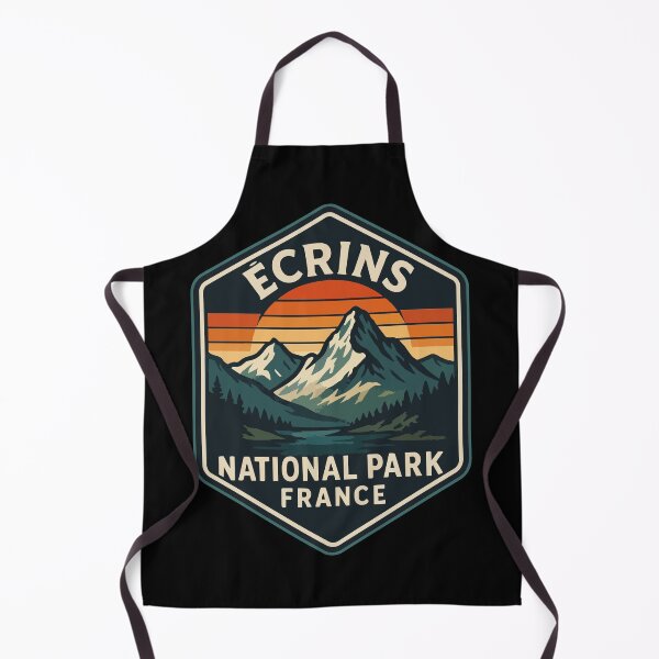 Item preview, Ecrins National Park France Retro Vintage designed and sold by TomFrontierArt.