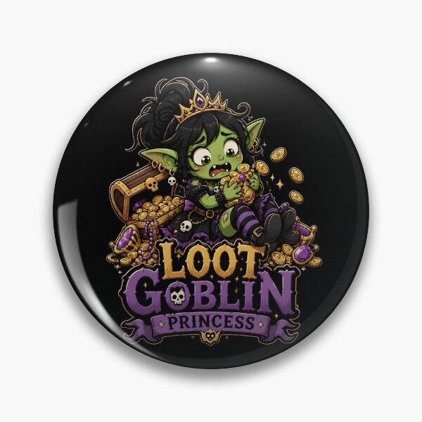 Item preview, Clumsy Loot Goblin Princess Chibi RPG Gamer designed and sold by BadhbhArt.