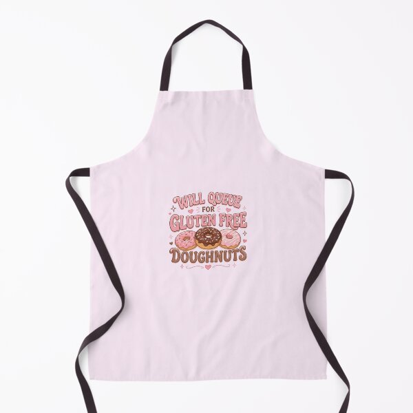 Item preview, Will Queue For Gluten Free Doughnuts – Funny Coeliac Foodie Design designed and sold by My Gluten Free Life UK.