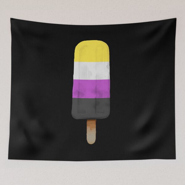 Item preview, Cute Nonbinary Pride Flag Popcicle designed and sold by TackyTime.