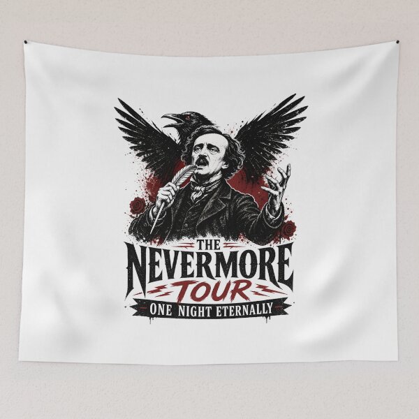 Item preview, The Nevermore Tour Edgar Allan Poe Rock Concert Parody designed and sold by Fenay Designs.