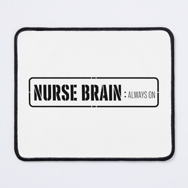 Item preview, Nurse Brain Always On Funny Nursing Typography Tee Sticker Nurse Gift designed and sold by sharifex.