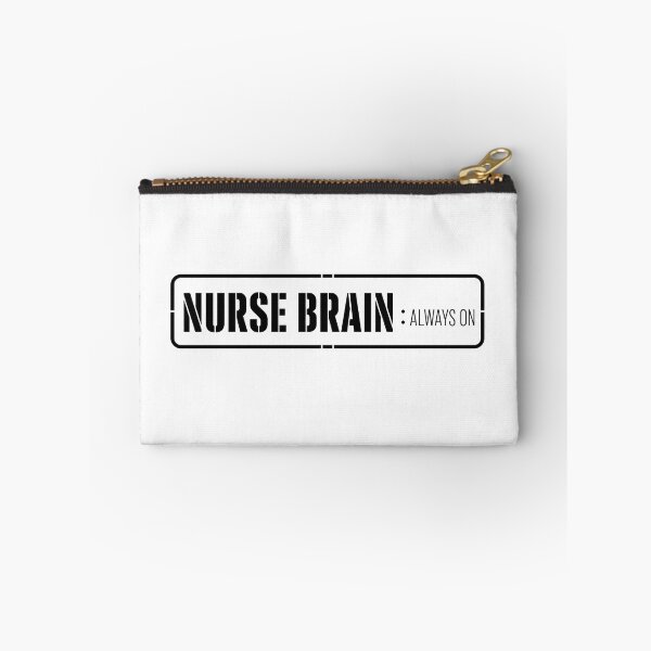 Item preview, Nurse Brain Always On Funny Nursing Typography Tee Sticker Nurse Gift designed and sold by sharifex.