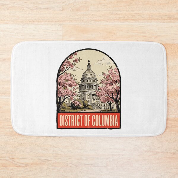 Item preview, Vintage District of Columbia Cherry Blossom Retro Travel designed and sold by Paper Drip.