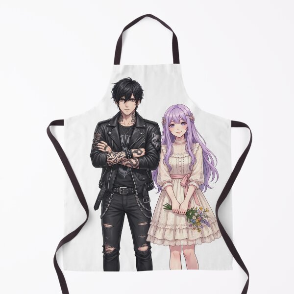 Item preview, Dark x Soft Anime Couple – Opposites Aesthetic Love designed and sold by krishna-artdesigns.