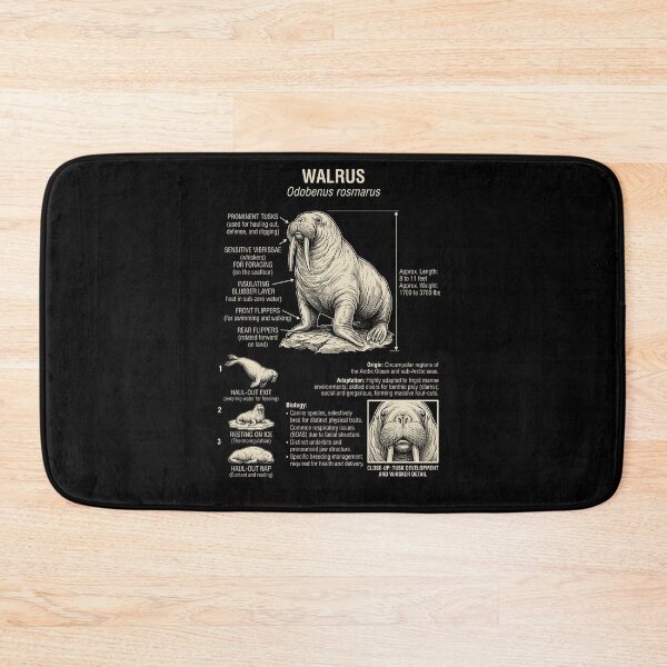 Item preview, Walrus Scientific Anatomy Biology Animal Lover designed and sold by Kimberley King Art  King Art.