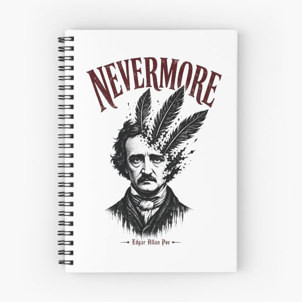 Item preview, Nevermore Edgar Allan Poe Feather Exploding Portrait designed and sold by Fenay Designs.