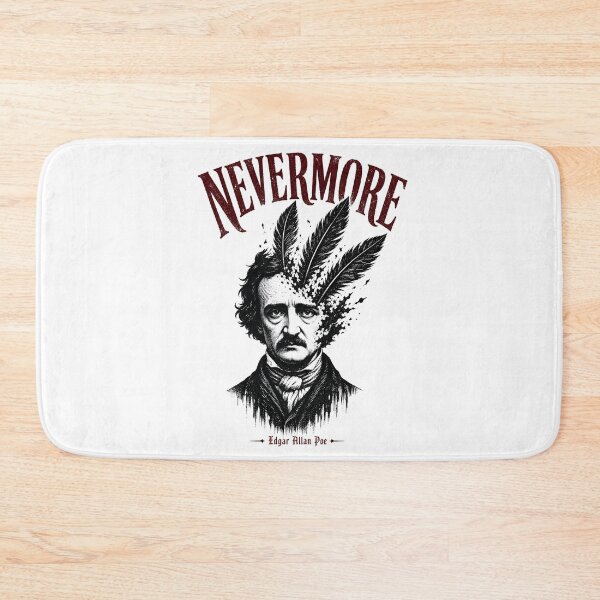 Item preview, Nevermore Edgar Allan Poe Feather Exploding Portrait designed and sold by Fenay Designs.