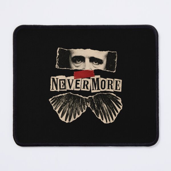 Item preview, Nevermore Poe Eyes Raven Wings Collage Art designed and sold by Fenay Designs.