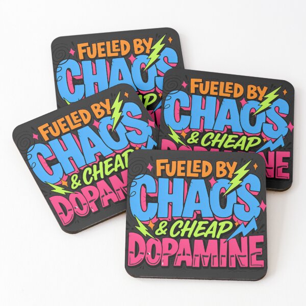 Item preview, Fueled By Chaos Dopamine Humor designed and sold by GiftLore Studio.