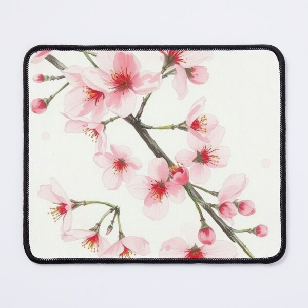 Item preview, Watercolor Cherry Blossom Branch Illustration designed and sold by Vida e Arte.