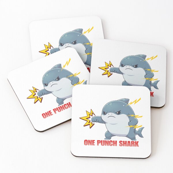 Item preview, Funny One Punch Shark Shirt | Cute Anime Shark Meme Graphic Tee designed and sold by Nature's Chibis.