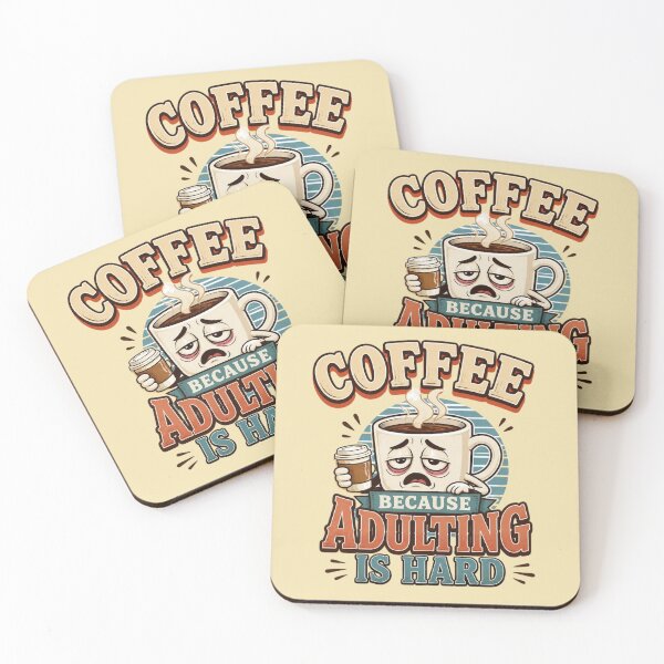 Item preview, Coffee Because Adulting Is Hard – Funny Mug Design designed and sold by ABLAT-CREATIONS.
