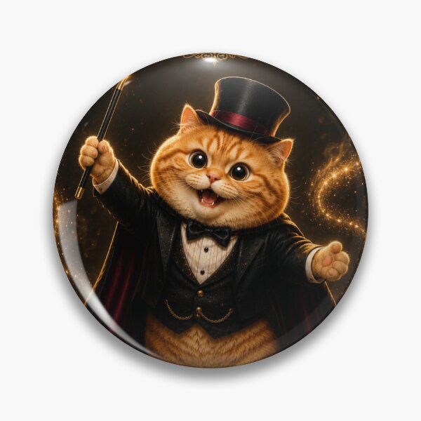 Item preview, Gingerboi The Great Houdini Daydreamscape Funny Orange Tabby Cat Magician designed and sold by Mindworx21.