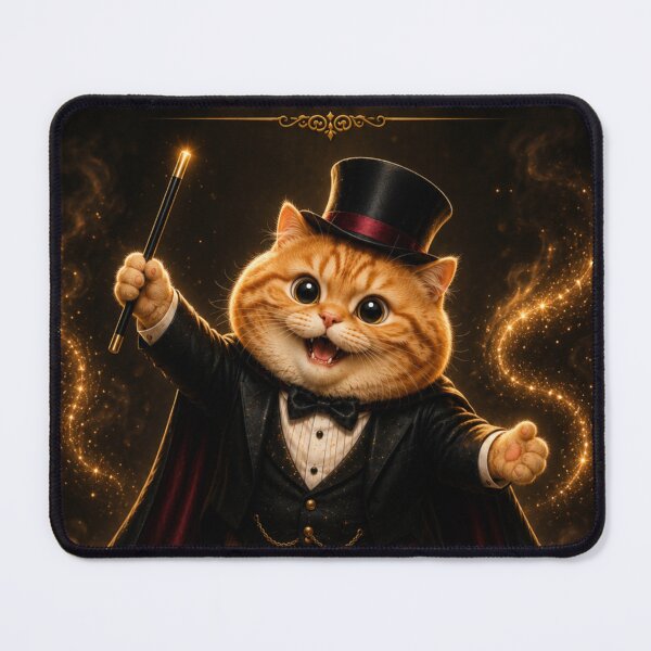 Item preview, Gingerboi The Great Houdini Daydreamscape Funny Orange Tabby Cat Magician designed and sold by Mindworx21.