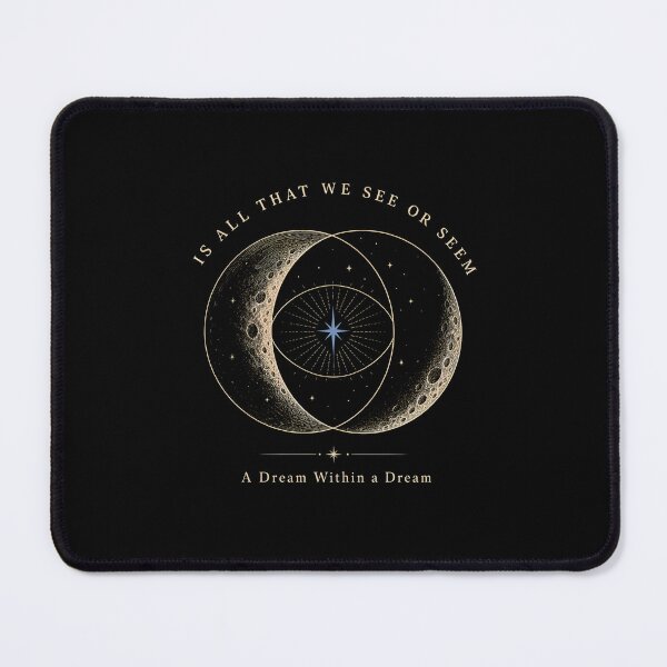 Item preview, A Dream Within a Dream Celestial Moon Poetry Design designed and sold by Fenay Designs.