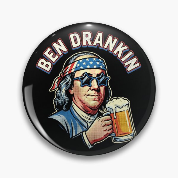 Item preview, Ben Drankin Funny Benjamin Franklin Drinking Shirt designed and sold by TeNovaStudio.