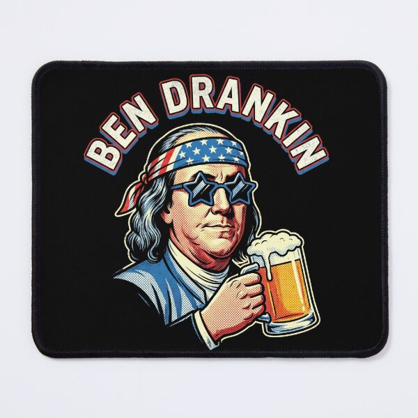 Item preview, Ben Drankin Funny Benjamin Franklin Drinking Shirt designed and sold by TeNovaStudio.