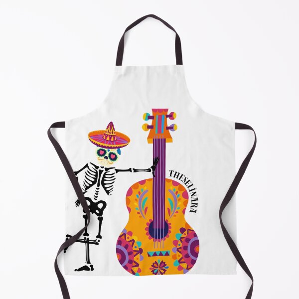 Item preview, Fiesta Skeleton Playing Trumpet: Vibrant Day of the Dead Art designed and sold by Theselinara.