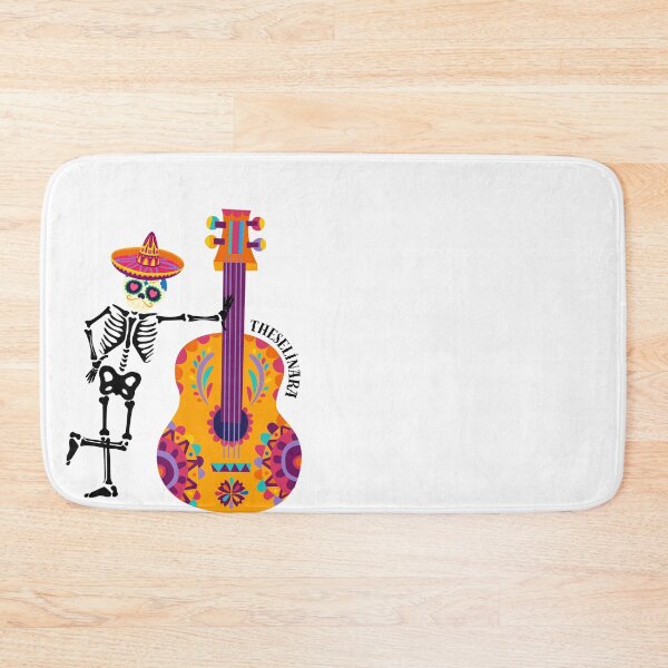 Item preview, Fiesta Skeleton Playing Trumpet: Vibrant Day of the Dead Art designed and sold by Theselinara.