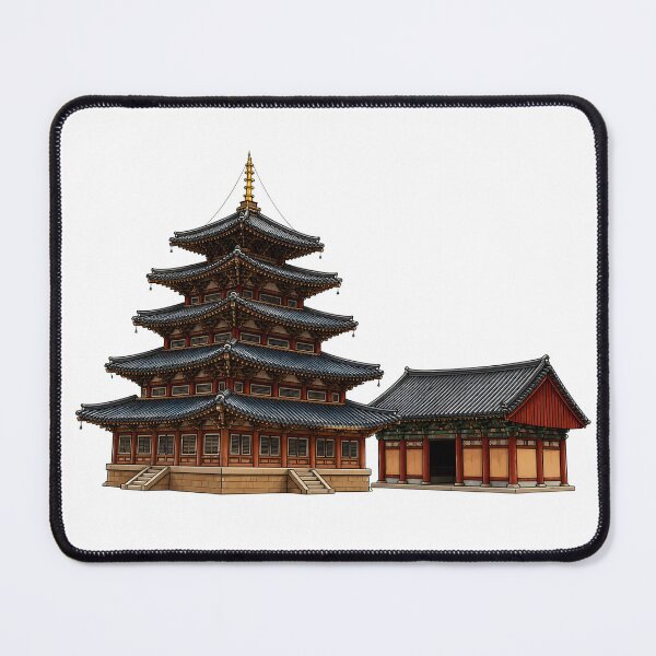 Item preview, Photonuri Beautiful Korean Temple Traditional Hanok House Art designed and sold by photonuri.