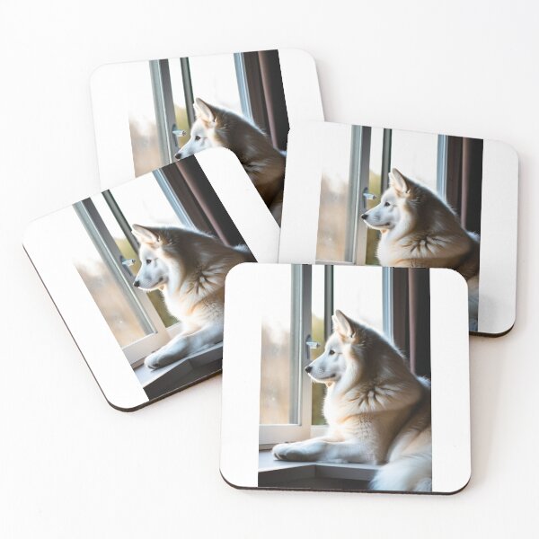 Item preview, Animals - Siberian Husky, Contemplative Portrait by the Window designed and sold by DoodyPets.
