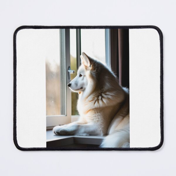 Item preview, Animals - Siberian Husky, Contemplative Portrait by the Window designed and sold by DoodyPets.