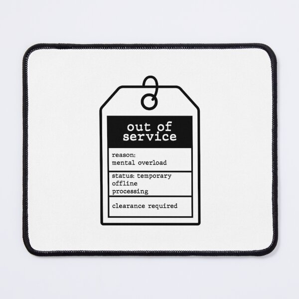 Item preview, Retro Out of Service Maintenance Tag Funny Corporate Burnout Sticker designed and sold by MadCatDesign77.