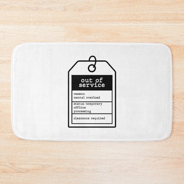 Item preview, Retro Out of Service Maintenance Tag Funny Corporate Burnout Sticker designed and sold by MadCatDesign77.