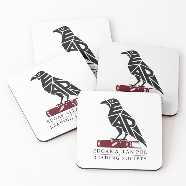 Item preview, Edgar Allan Poe Reading Society Geometric Raven Book Art designed and sold by Fenay Designs.