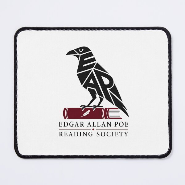 Item preview, Edgar Allan Poe Reading Society Geometric Raven Book Art designed and sold by Fenay Designs.