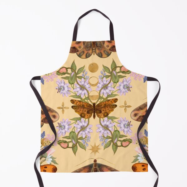 Item preview, Aesthetic Vintage Moth And Delicate Floral Pattern designed and sold by Grin Katalina Floral Patterns & Cozy Art.