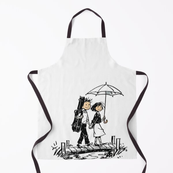 Item preview, Retro Comic Traveling couple Walking in the Rain designed and sold by UniqYou.