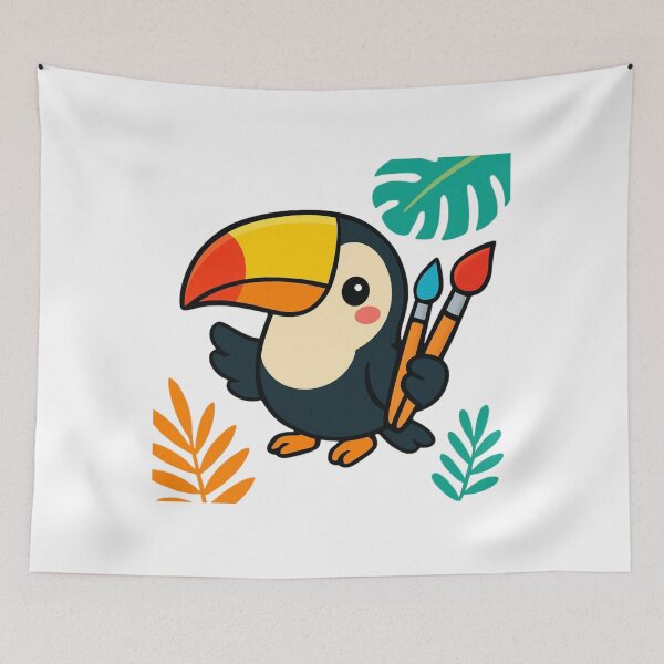 Item preview, Create Freely Toucan - Creative Kawail Sticker designed and sold by foryouandyours.