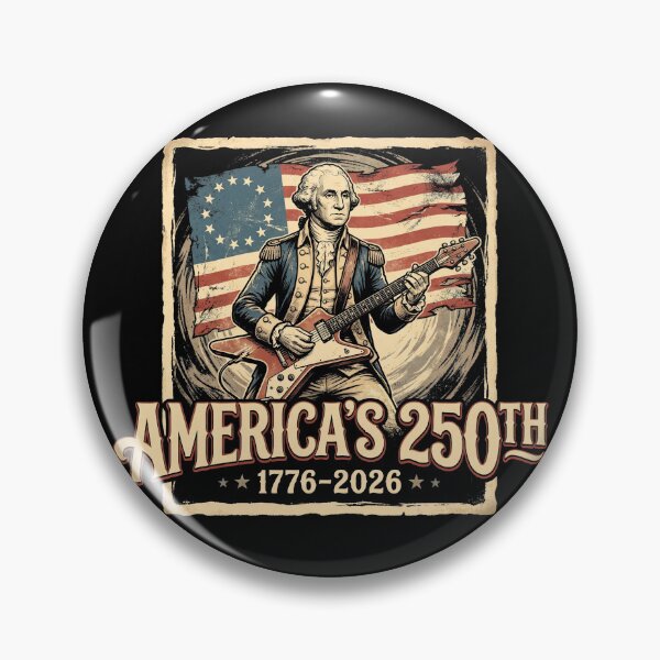Item preview, America 250th George Washington Guitar Rock Shirt designed and sold by TeNovaStudio.